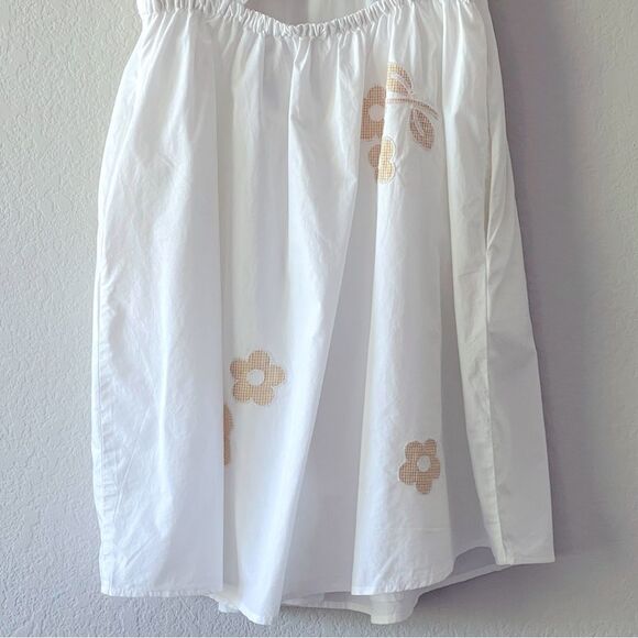 Madewell NWT Annamarie Mini Dress Size 00 Embroidered with Floral Appliqués - Picture 13 of 15